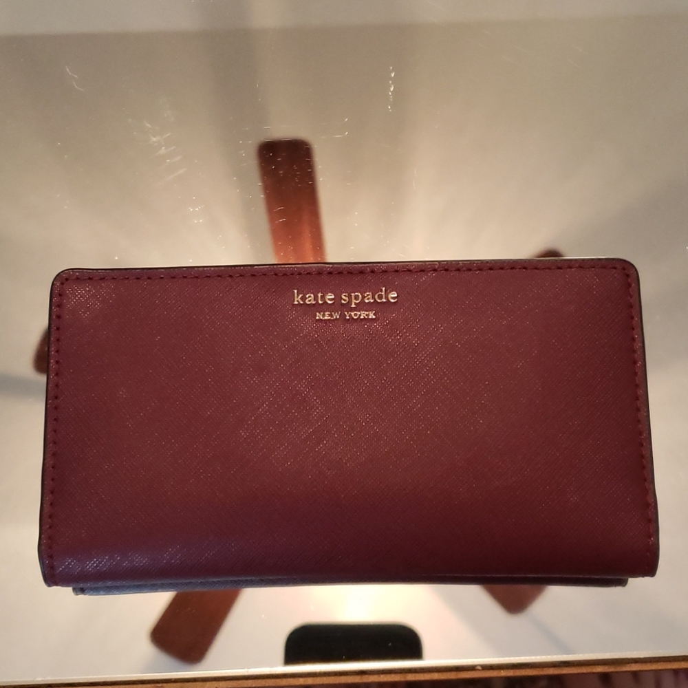 Cherry Wood Kate Spade Wallet